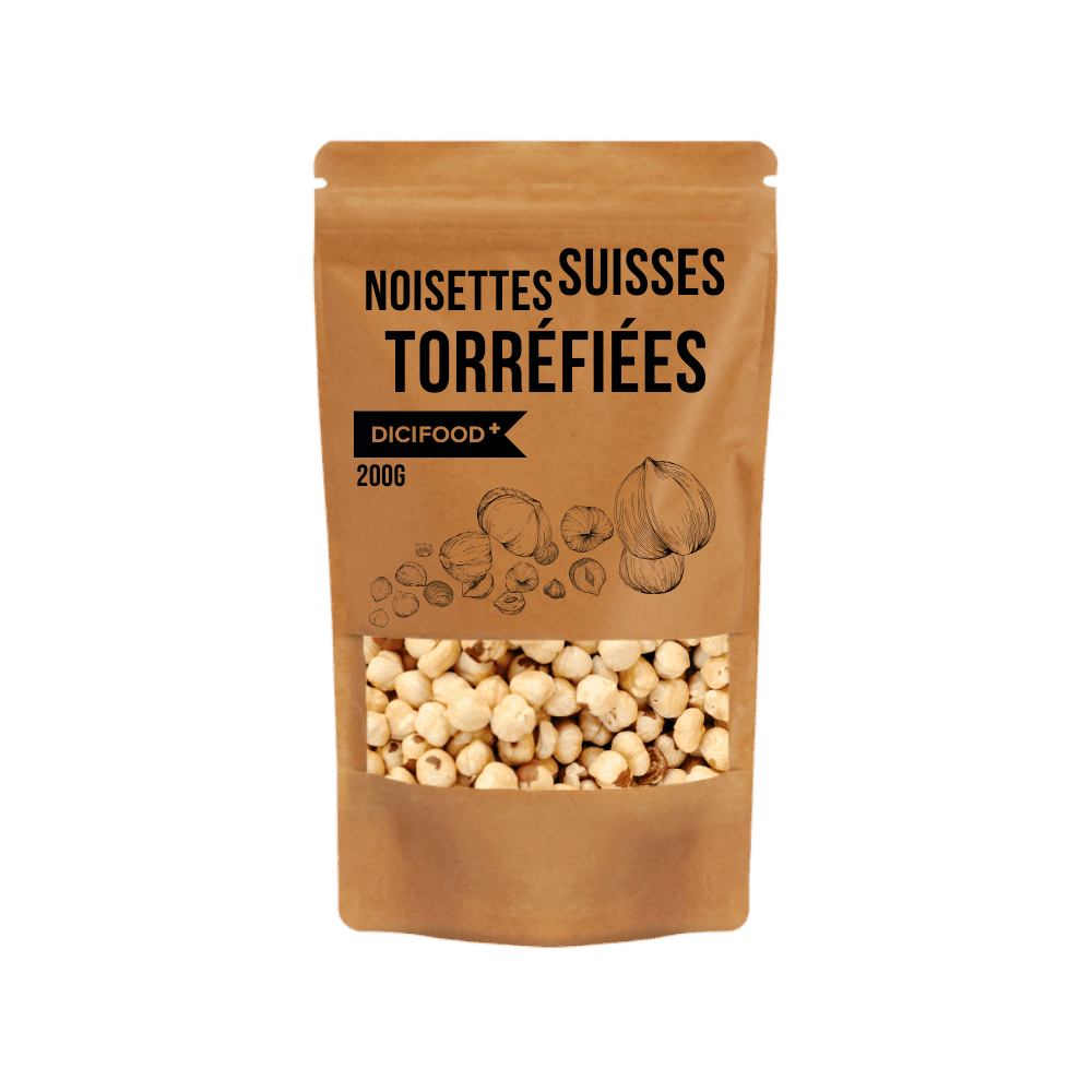 Noisettes Décortiquées Torréfiées, Dicifood, 200 g