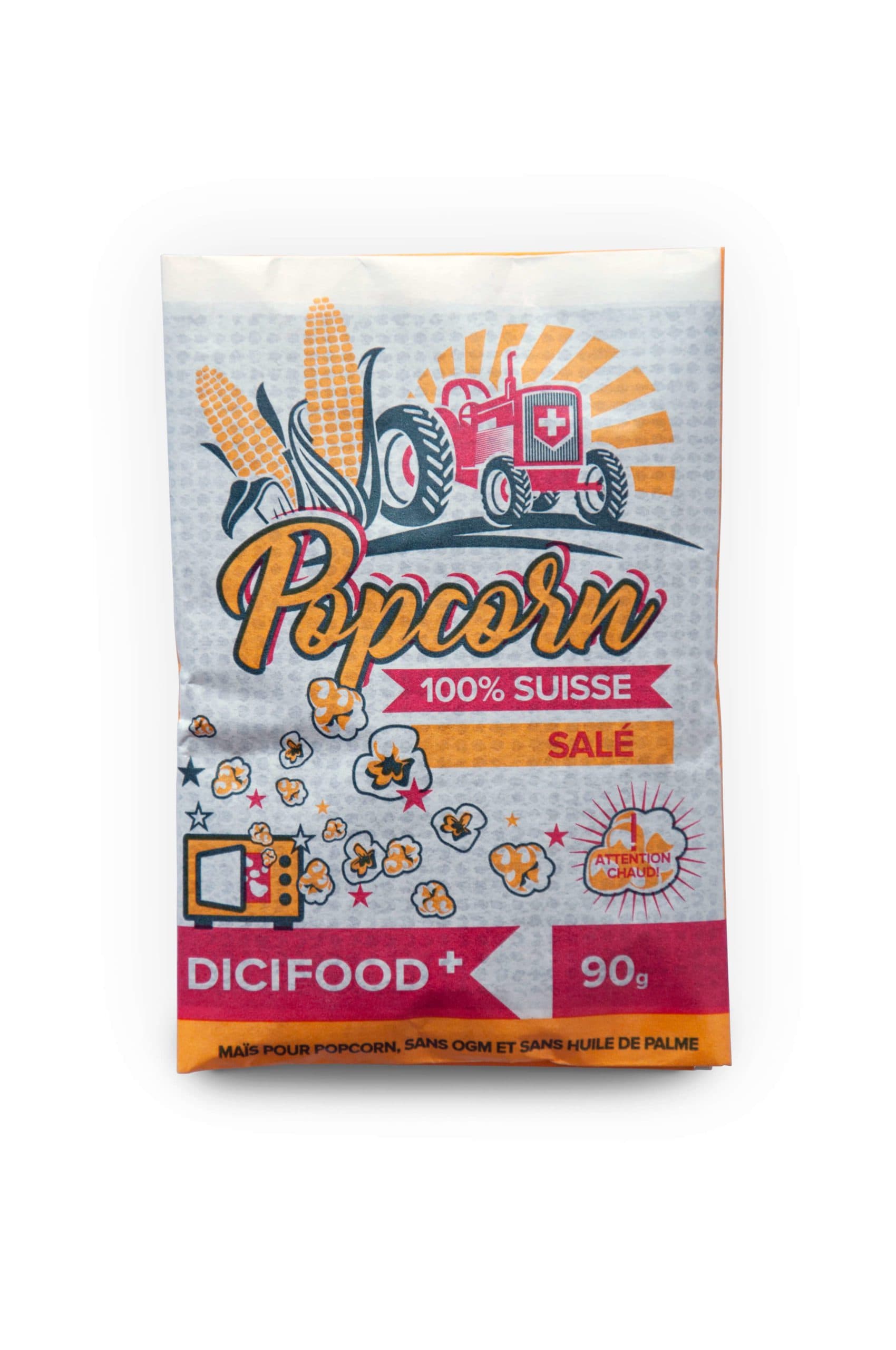 Maïs Popcorn Micro-Ondable, Dicifood, 90 g