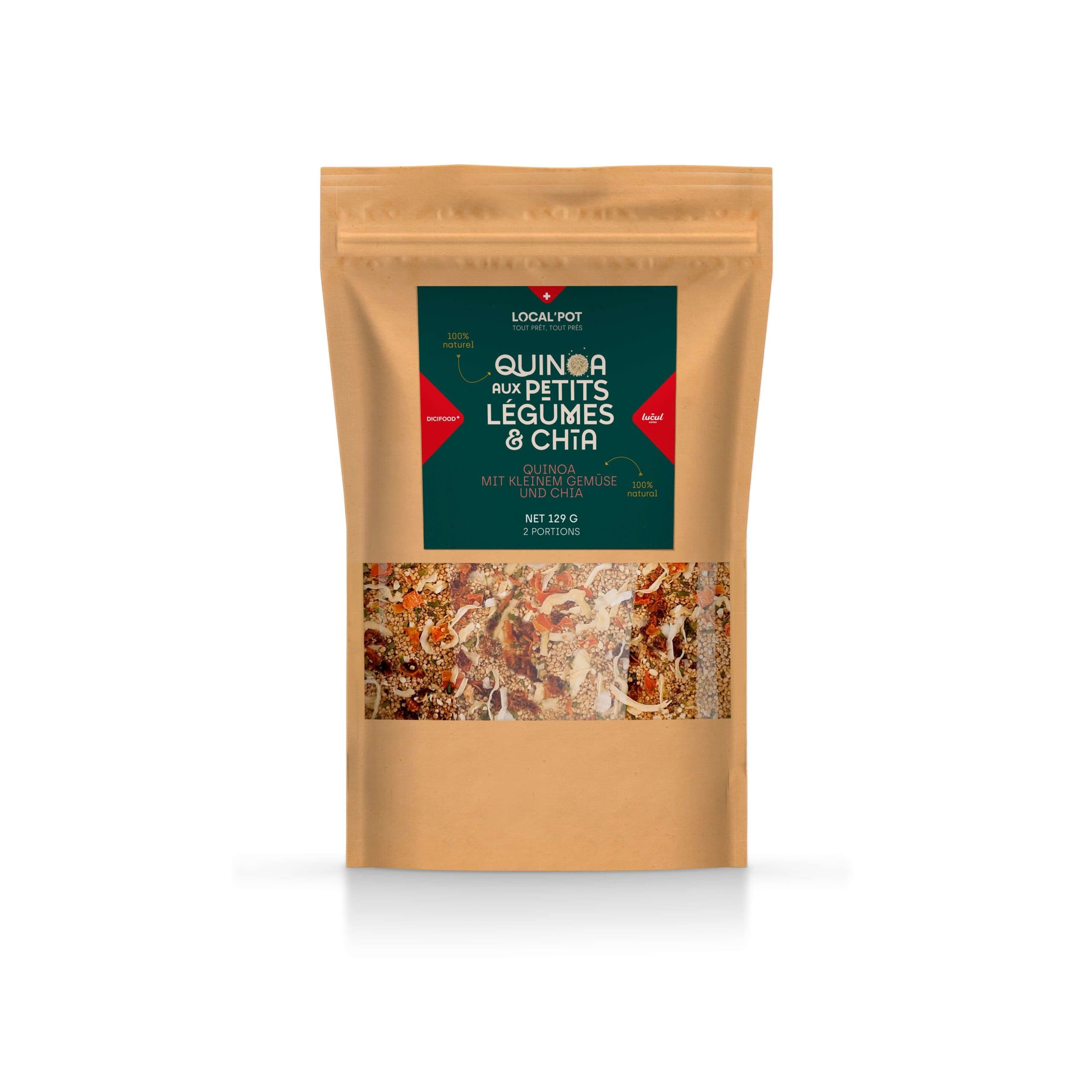 Quinoa Aux Petits Légumes & Chia 129 g